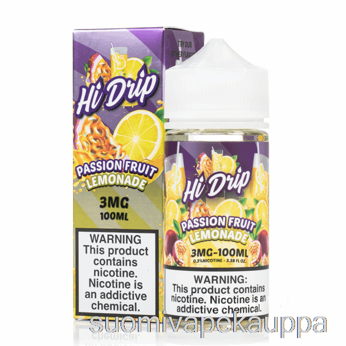 Vape Netistä Passionhedelmä Limonadi - Hi-drip E-neste - 100ml 6mg